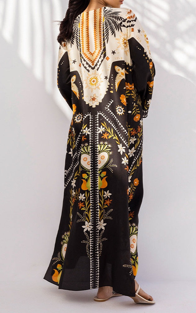 Bloom Noir Kaftan