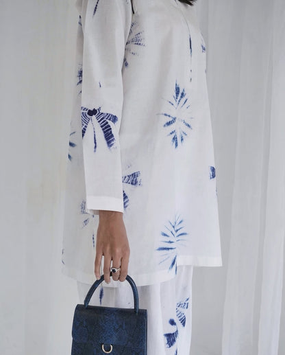Ethereal Indigo Superior Cotton Blend Co-Ord Set