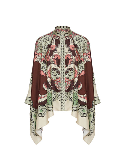 Baroque Bloom Roman Silk Blend Co-Ord Set