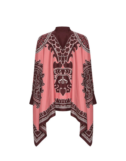 Dusky Rose Roman Silk Blend Co-Ord Set