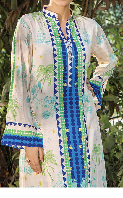 Palm Breeze Swiss Cotton Kaftan Set
