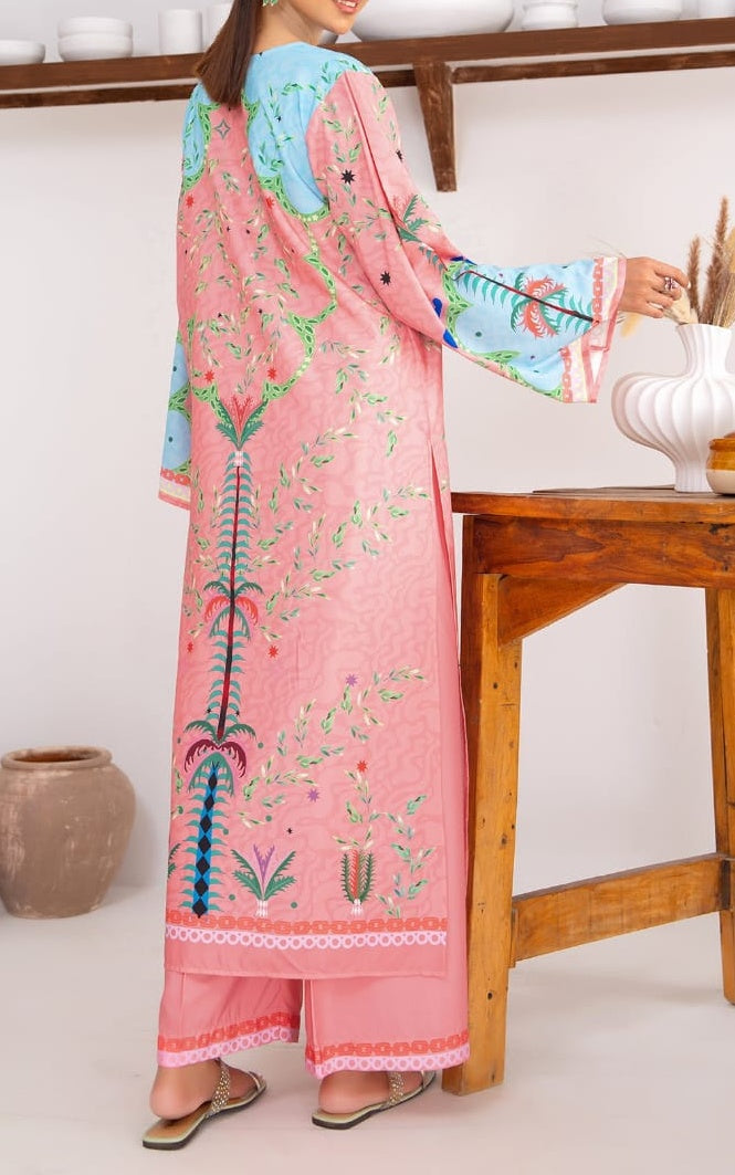 Pink Oasis Swiss Cotton Kaftan Set