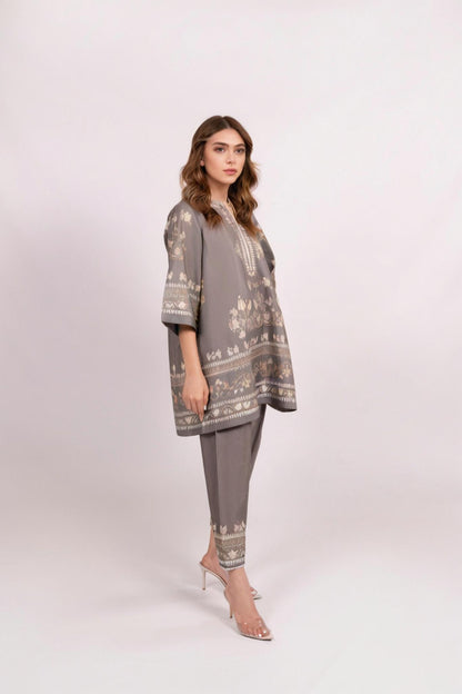 Co-Ord Set Ash Grey Grace